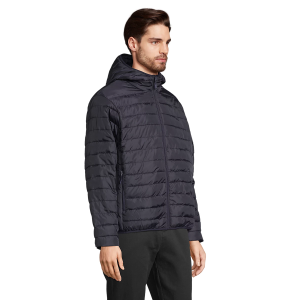 DOUDOUNE HOMME A CAPUCHE STREAM MARINE PORTEE FACE - SOL'S 2