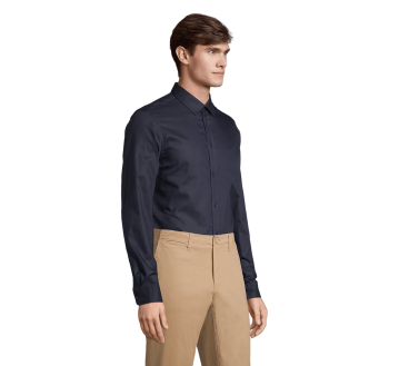 CHEMISE DE TRAVAIL HOMME MANCHES LONGUES MARINE BLAISE 03182 - NEOBLU