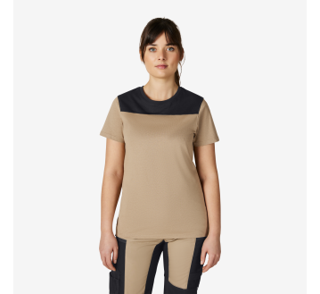 TEE-SHIRT DE TRAVAIL Beige FEMME KIRA RESPIRANT OEKO-TEX - FHB