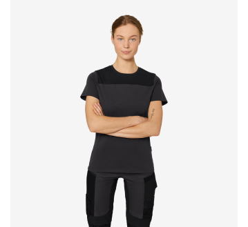 TEE-SHIRT FHB ANTHRACITE FEMME KIRA RESPIRANT OEKO-TEX