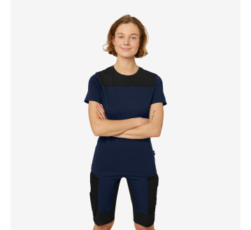 TEE-SHIRT FHB MARINE FEMME KIRA RESPIRANT OEKO-TEX