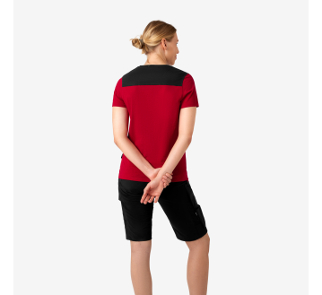 T-SHIRT FHB rouge FEMME KIRA RESPIRANT OEKO-TEX