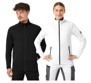 VESTE POLAIRE noir et blanche KUNO - FHB