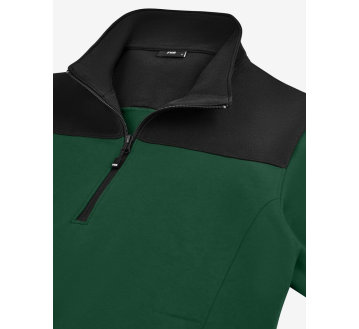 Sweat col montant VERT ROB ECO RESPONSABLE - FHB