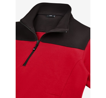 Sweat col montant ROUGE ROB ECO RESPONSABLE - FHB