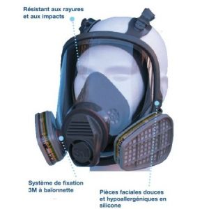Masque complet respiratoire 6800 by 3M 2