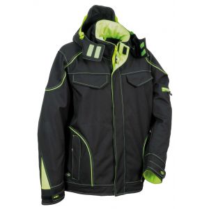 Veste Softshell Cofra - TECKA noir et vert
