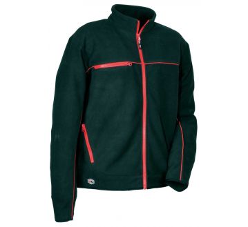 Veste en tissu polaire Cofra - ASYMA noir et rouge