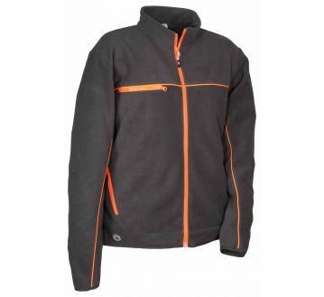 Veste en tissu polaire Cofra - ASYMA marron et orange