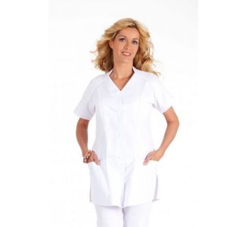 Tunique de travail pour femme Molinel - 27ANNA blanc