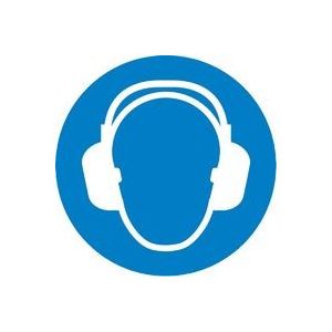 PANNEAU PVC "PROTECTION AUDITIVE OBLIGATOIRE" - Diam 300mm