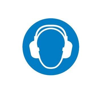 PANNEAU PVC "PROTECTION AUDITIVE OBLIGATOIRE" - Diam 300mm