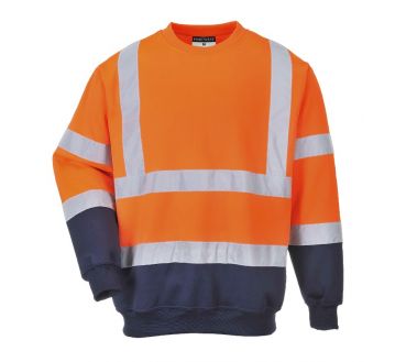SWEAT HAUTE VISIBILITE BICOLORE B306 - PORTWEST