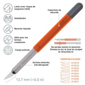 CUTTER/COUTEAU EBAVUREUR CAPUCHON LAME CERAMIQUE 10589 - SLICE 2