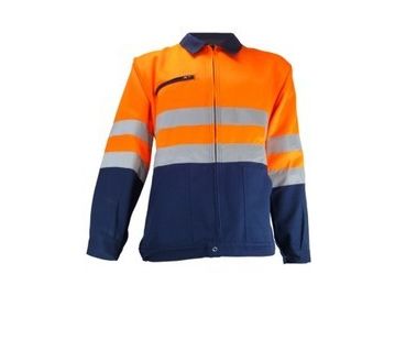 Blouson de travail haute visibilité PBV - 2309HV orange et bleu