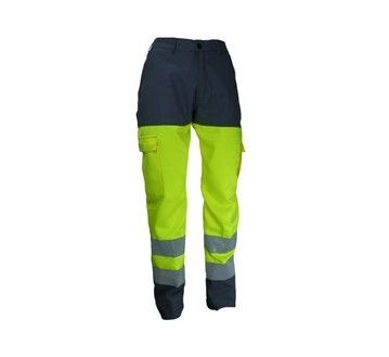 Pantalon de travail haute visibilité PBV - 2301HV noir et jaune