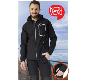 VESTE SOFTSHELL DYNAMIC NOIR WORK PULS - MOLINEL