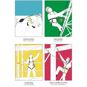 LONGE ANTICHUTE ABSORBEUR DENERGIE  2 MOUSQUETONS FA3050315- KRATOS 2