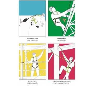 LONGE ANTICHUTE ABSORBEUR DENERGIE  2 MOUSQUETONS FA3050315- KRATOS