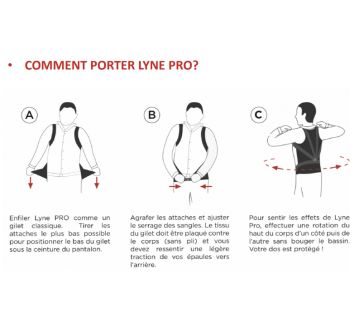 GILET HOMME MAINTIEN POSTURE DOS LYNE PRO - PERCKO