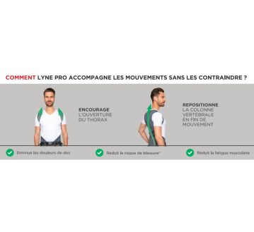 GILET HOMME MAINTIEN POSTURE DOS LYNE PRO - PERCKO