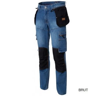 Jean avec genouillères Molinel - 2130699 bleu