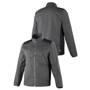 Blouson de travail mixte éco-responsable LAFONT gamme SENS coloris gris/noir
