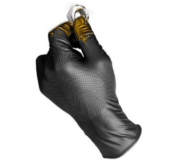 BOITE 50 GANTS NITRILE ORANGE NON POUDRE PICOTS GRIPPAZ 580NR - JUBA