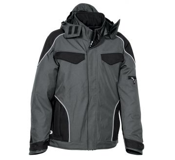 Veste Softshell Cofra - TECKA gris et noir