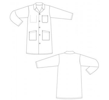 Blouse de travail Homme 100% Coton Blanc