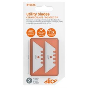 LOT 2 LAMES CERAMIQUES BOUT POINTU 10525 - SLICE 2