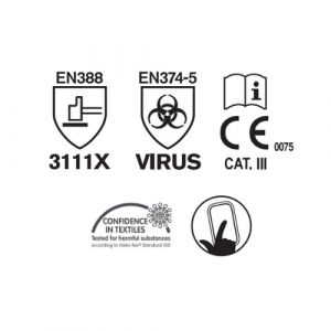 GANTS DE PROTECTION ANTI VIRUS 33-VRX180 - PIP 2
