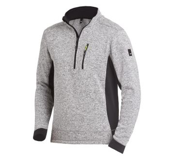 Veste en tricot polaire FHB PATRICK gris