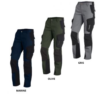 PANTALON DE TRAVAIL FEMME MULTIPOCHES ALMA - FHB