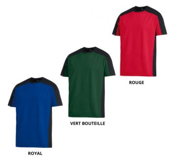TEE-SHIRT MANCHES COURTES BI-COLORE MARC - FHB