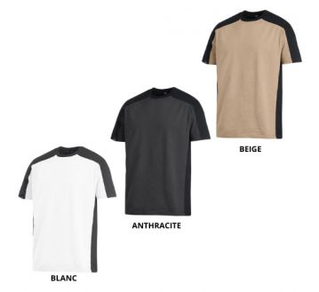 TEE-SHIRT MANCHES COURTES BI-COLORE MARC - FHB