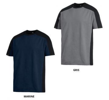 TEE-SHIRT MANCHES COURTES BI-COLORE MARC - FHB