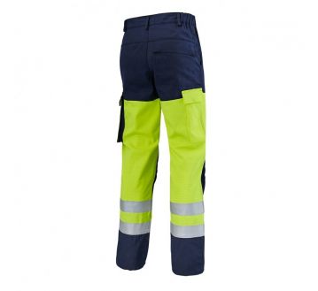 PANTALON HV JAUNE/MARINE MULTIRISQUES ATEX HYGROVET SAFELINE  MOLINEL