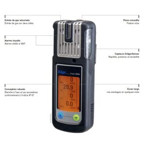 DETECTEUR 4 GAZ XAM 2500  KIT CHARGE/BATTERIE (83239188318785) 2