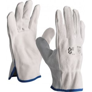 Gants de manutention cuir pleine fleur sur la paume et croute au dos 2