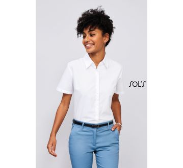 CHEMISE ELITE FEMME MANCHES COURTES 16030 - SOLS