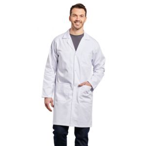 Blouse de travail Homme polyester / coton Blanche 2