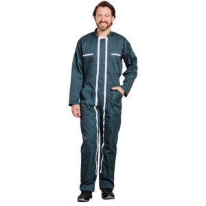 Combinaison de travail double fermeture Bleu bugatti 2