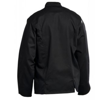16BPN veste cuisinier manches longues polycoton noir pbv  