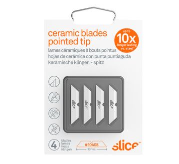 BLISTER DE 4 LAMES POINTUES 10408 POUR CUTTER SLICE 10400