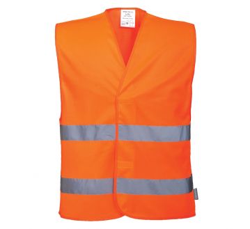 GILET SIGNALISATION ORANGE CLASSE 2 C474 -...