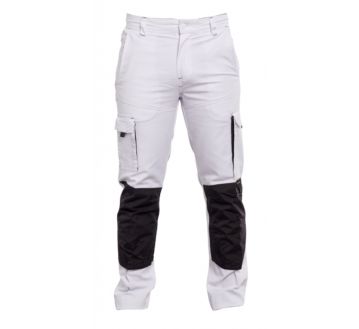 Pantalon de travail genoux renforcés PBV - 2101TYEL blanc