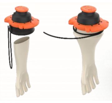 Vérificateur pneumatique pour gants électricien isolants